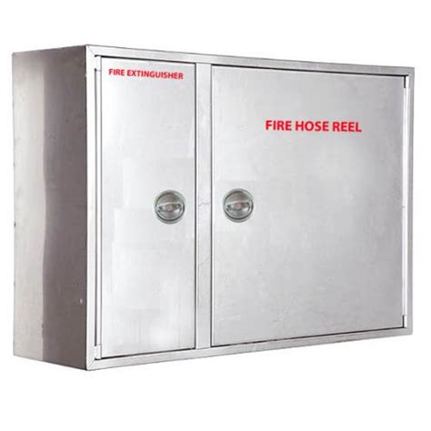 fire hose cabinet stainless steel|fire hose cabinet with extinguisher.